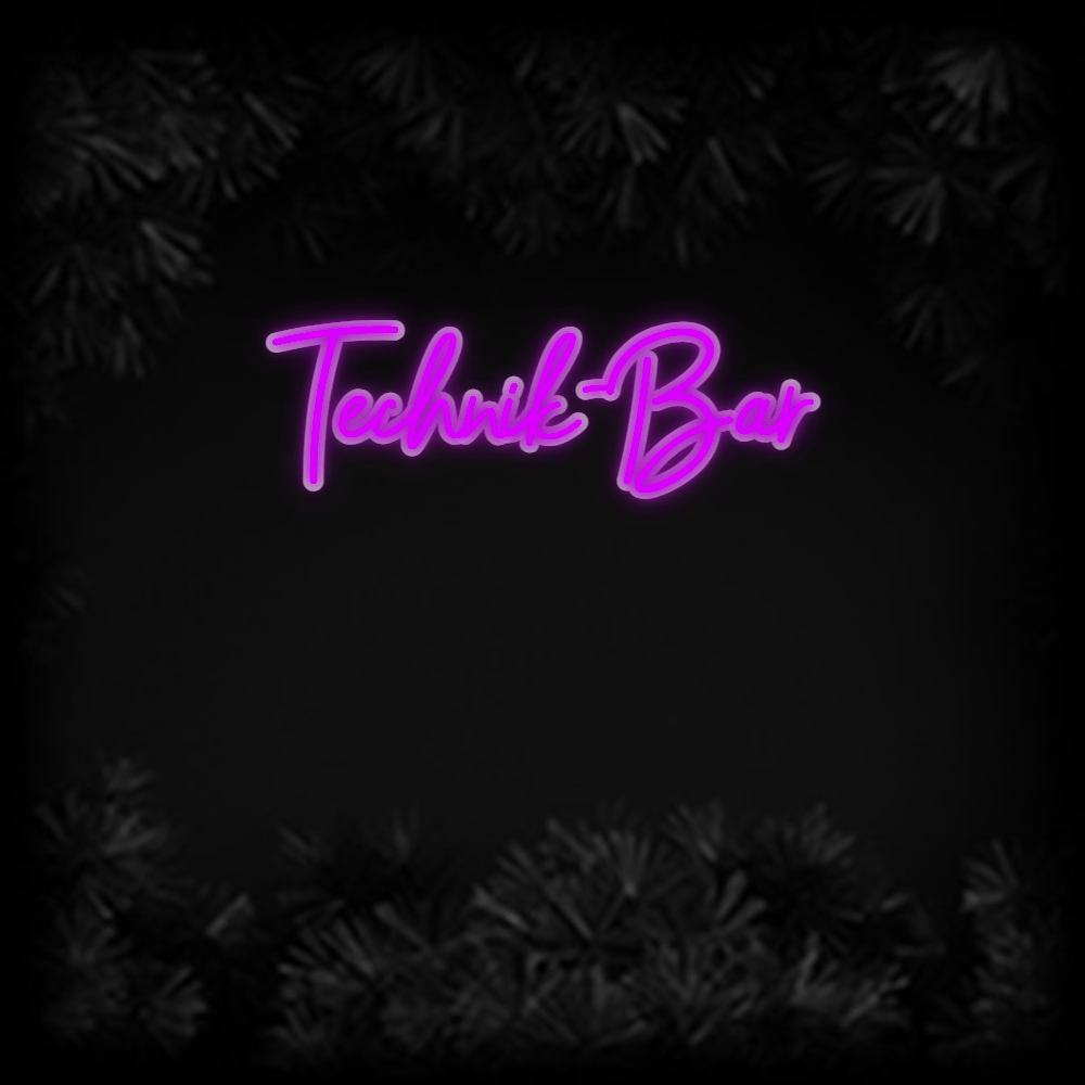 Konfiguriertes Neonschild: Technik - Bar - Official Neon - led neon schild schriftzug personalisiert