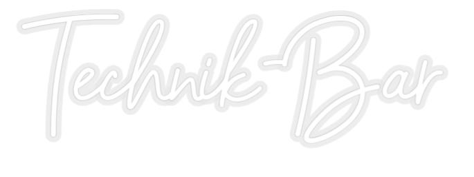 Konfiguriertes Neonschild: Technik - Bar - Official Neon - led neon schild schriftzug personalisiert