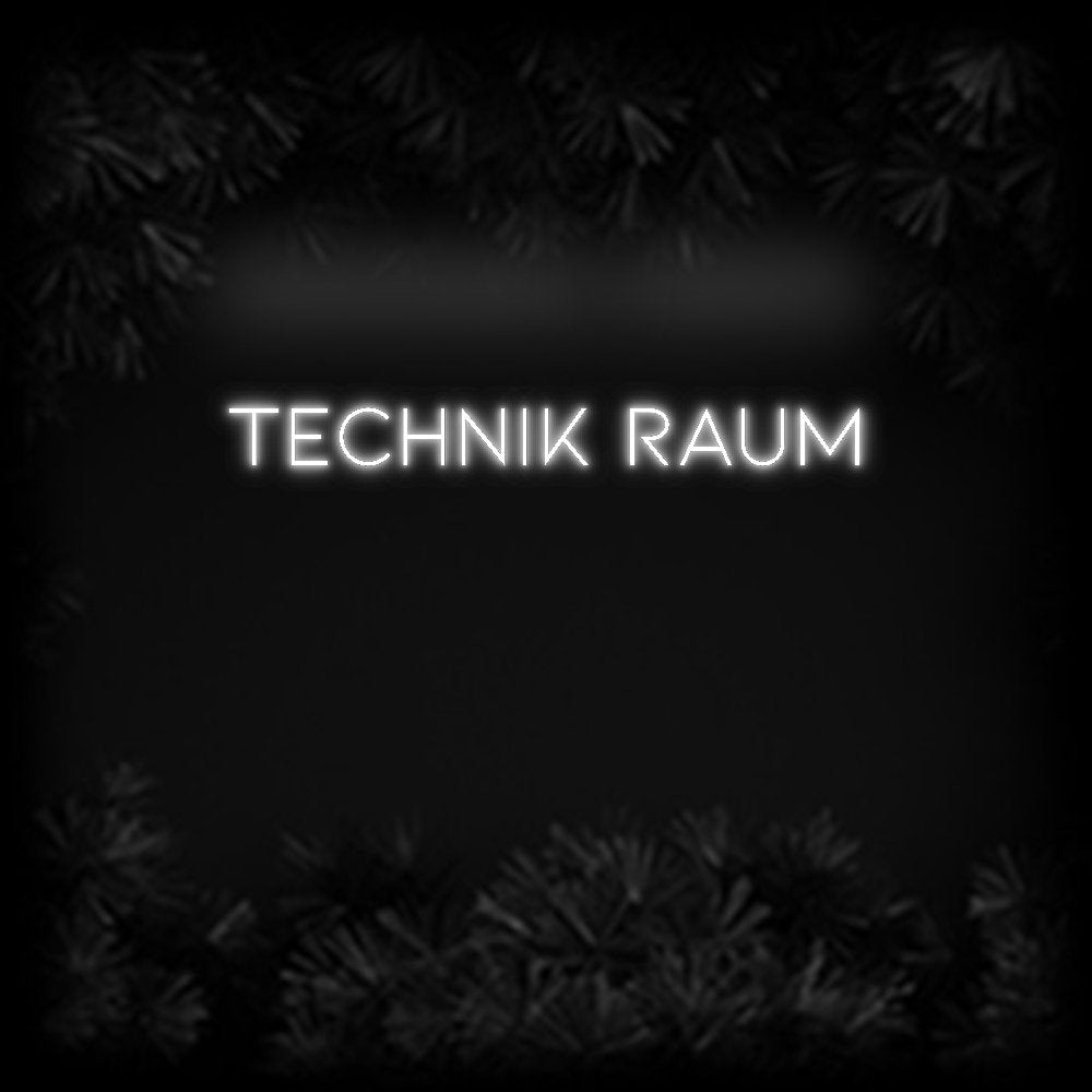 Konfiguriertes Neonschild: Technik Raum - Official Neon - led neon schild schriftzug personalisiert