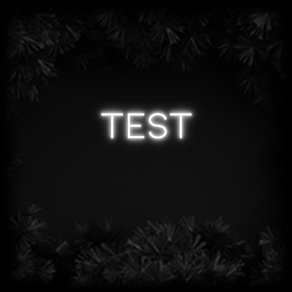 Konfiguriertes Neonschild: Test - Official Neon - led neon schild schriftzug personalisiert