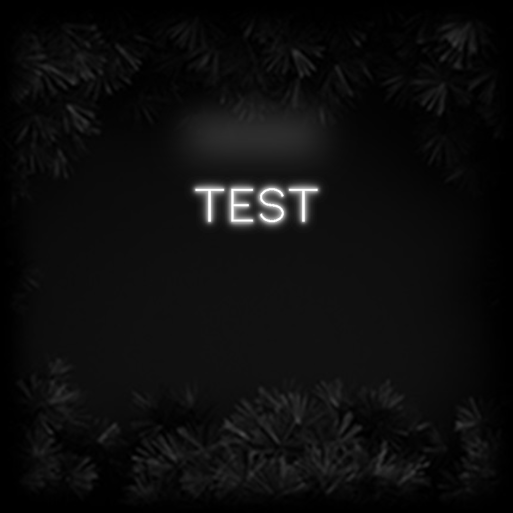 Konfiguriertes Neonschild: Test - Official Neon - led neon schild schriftzug personalisiert