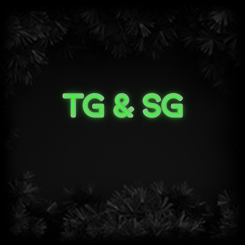 Konfiguriertes Neonschild: TG & SG - Official Neon - led neon schild schriftzug personalisiert