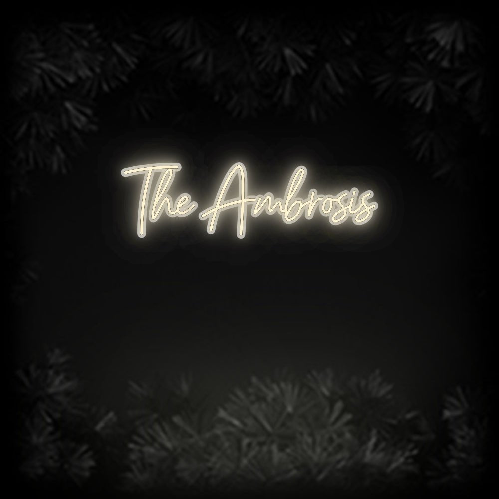Konfiguriertes Neonschild: The Ambrosis - Official Neon - led neon schild schriftzug personalisiert