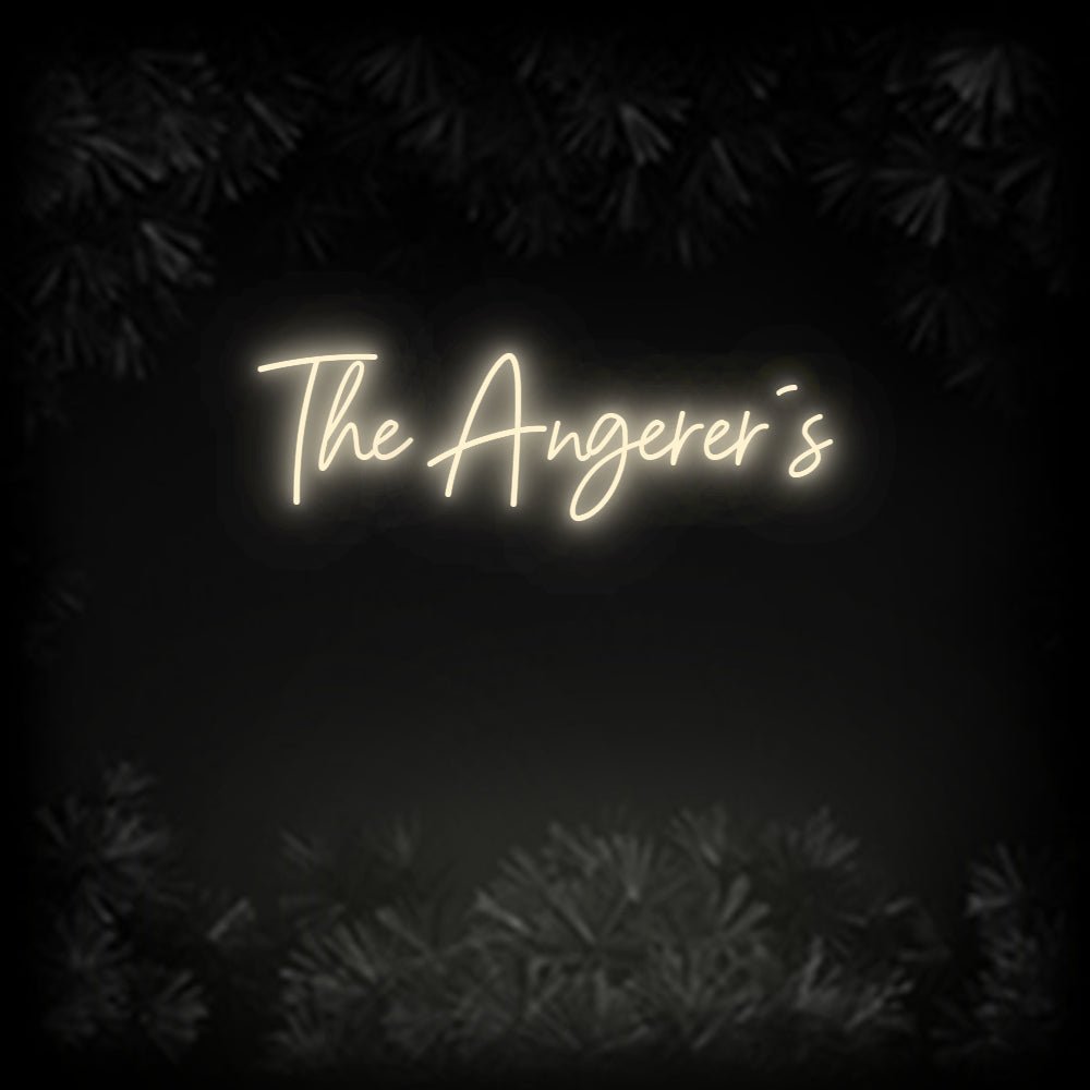 Konfiguriertes Neonschild: The Angerer´s - Official Neon - led neon schild schriftzug personalisiert