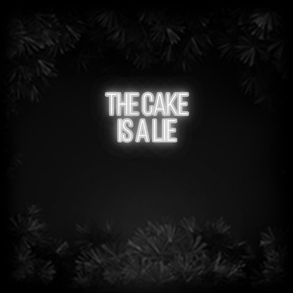 Konfiguriertes Neonschild: the cake is ... - Official Neon - led neon schild schriftzug personalisiert
