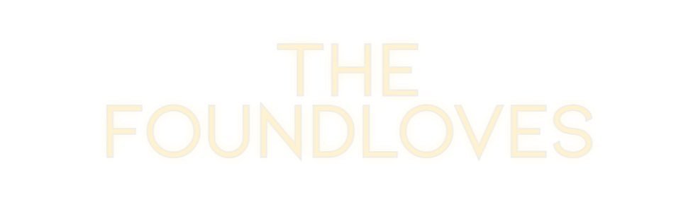 Konfiguriertes Neonschild: The Foundloves - Official Neon - led neon schild schriftzug personalisiert