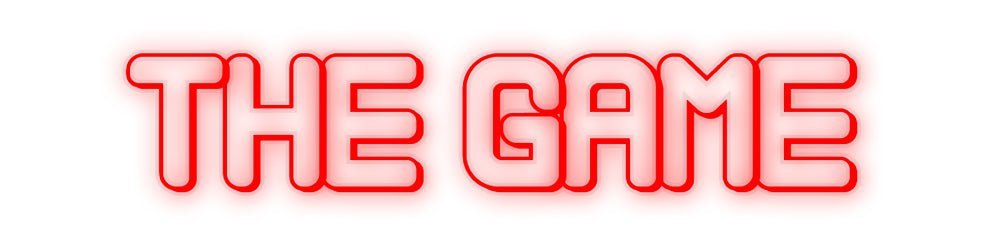 Konfiguriertes Neonschild: The Game - Official Neon - led neon schild schriftzug personalisiert