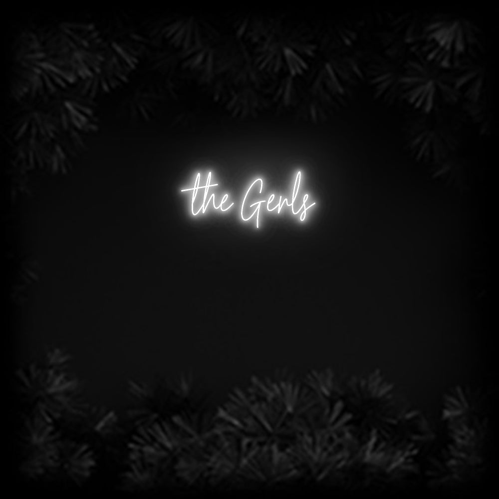 Konfiguriertes Neonschild: the Gerls - Official Neon - led neon schild schriftzug personalisiert