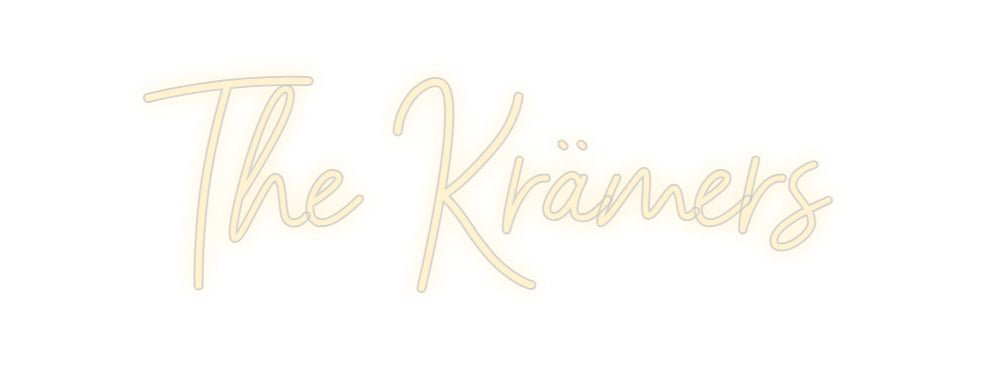 Konfiguriertes Neonschild: The Krämers - Official Neon - led neon schild schriftzug personalisiert