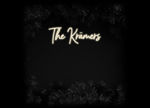 Konfiguriertes Neonschild: The Krämers - Official Neon - led neon schild schriftzug personalisiert