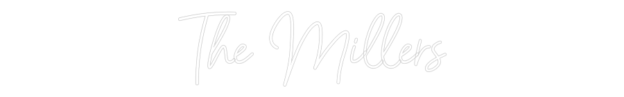 Konfiguriertes Neonschild: The Millers - Official Neon - led neon schild schriftzug personalisiert