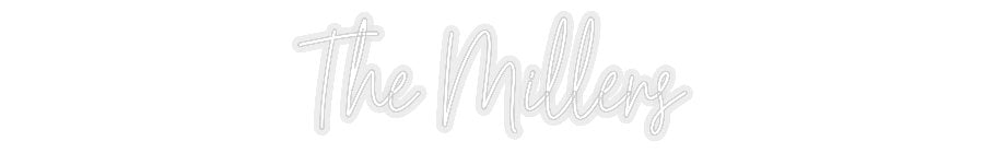 Konfiguriertes Neonschild: The Millers - Official Neon - led neon schild schriftzug personalisiert