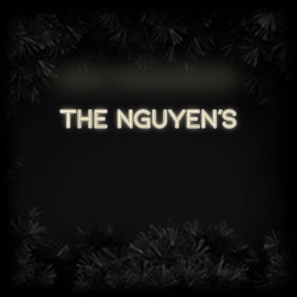 Konfiguriertes Neonschild: The Nguyen’s - Official Neon - led neon schild schriftzug personalisiert