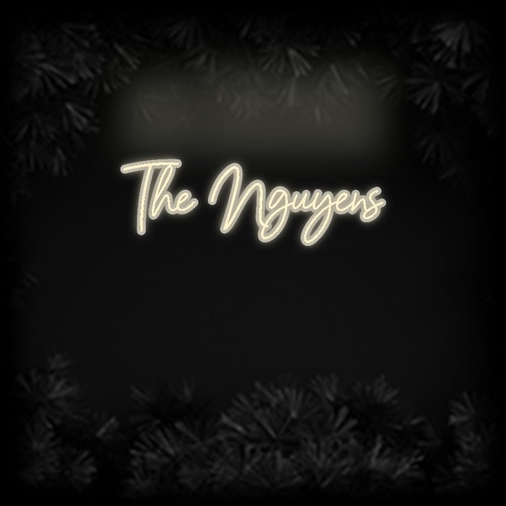 Konfiguriertes Neonschild: The Nguyens - Official Neon - led neon schild schriftzug personalisiert