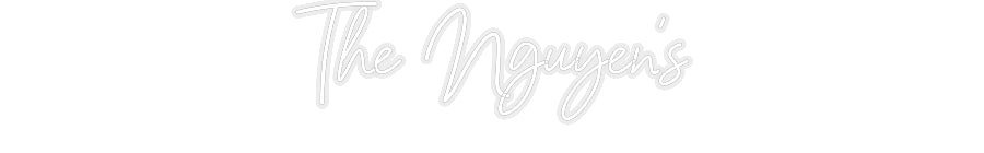 Konfiguriertes Neonschild: The Nguyen‘s - Official Neon - led neon schild schriftzug personalisiert
