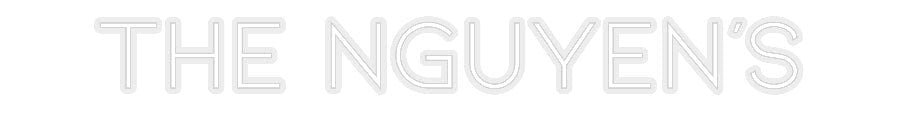Konfiguriertes Neonschild: The Nguyen’s - Official Neon - led neon schild schriftzug personalisiert