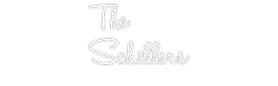 Konfiguriertes Neonschild: The Schillers - Official Neon - led neon schild schriftzug personalisiert