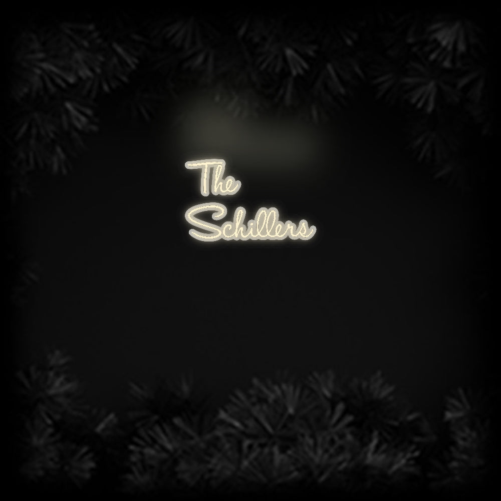 Konfiguriertes Neonschild: The Schillers - Official Neon - led neon schild schriftzug personalisiert