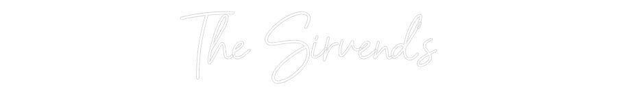 Konfiguriertes Neonschild: The Sirvend‘s - Official Neon - led neon schild schriftzug personalisiert