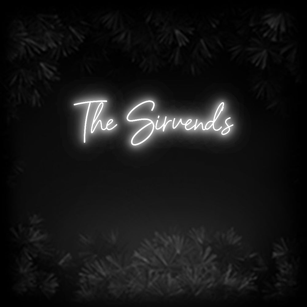 Konfiguriertes Neonschild: The Sirvend‘s - Official Neon - led neon schild schriftzug personalisiert