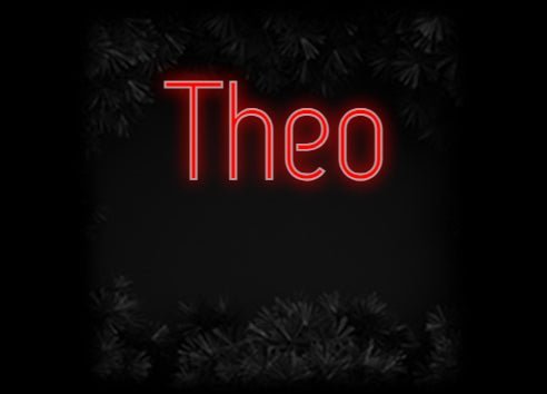 Konfiguriertes Neonschild: Theo - Official Neon - led neon schild schriftzug personalisiert