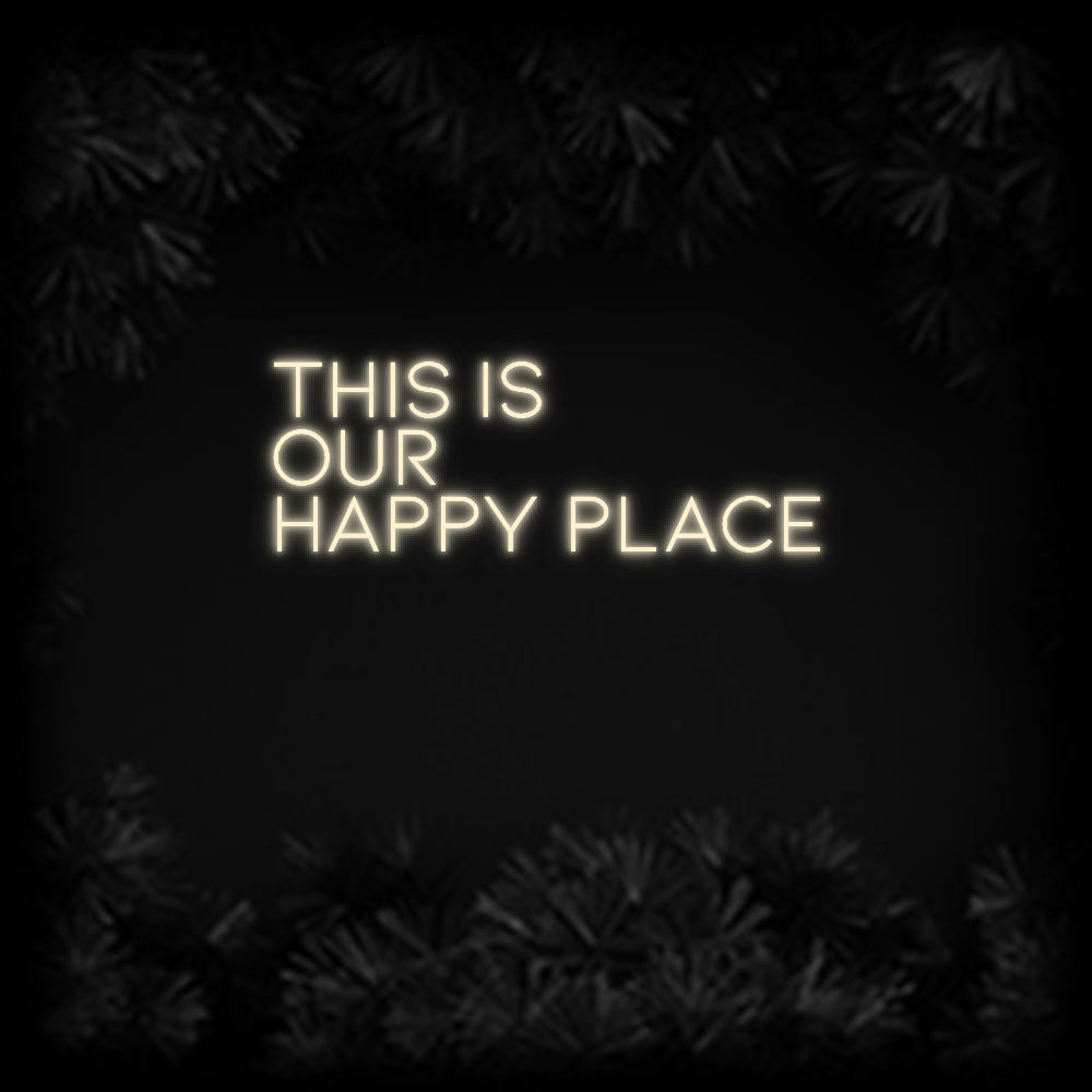 Konfiguriertes Neonschild: THIS IS OUR HAP... - Official Neon - led neon schild schriftzug personalisiert