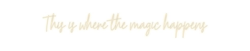 Konfiguriertes Neonschild: This is where... - Official Neon - led neon schild schriftzug personalisiert
