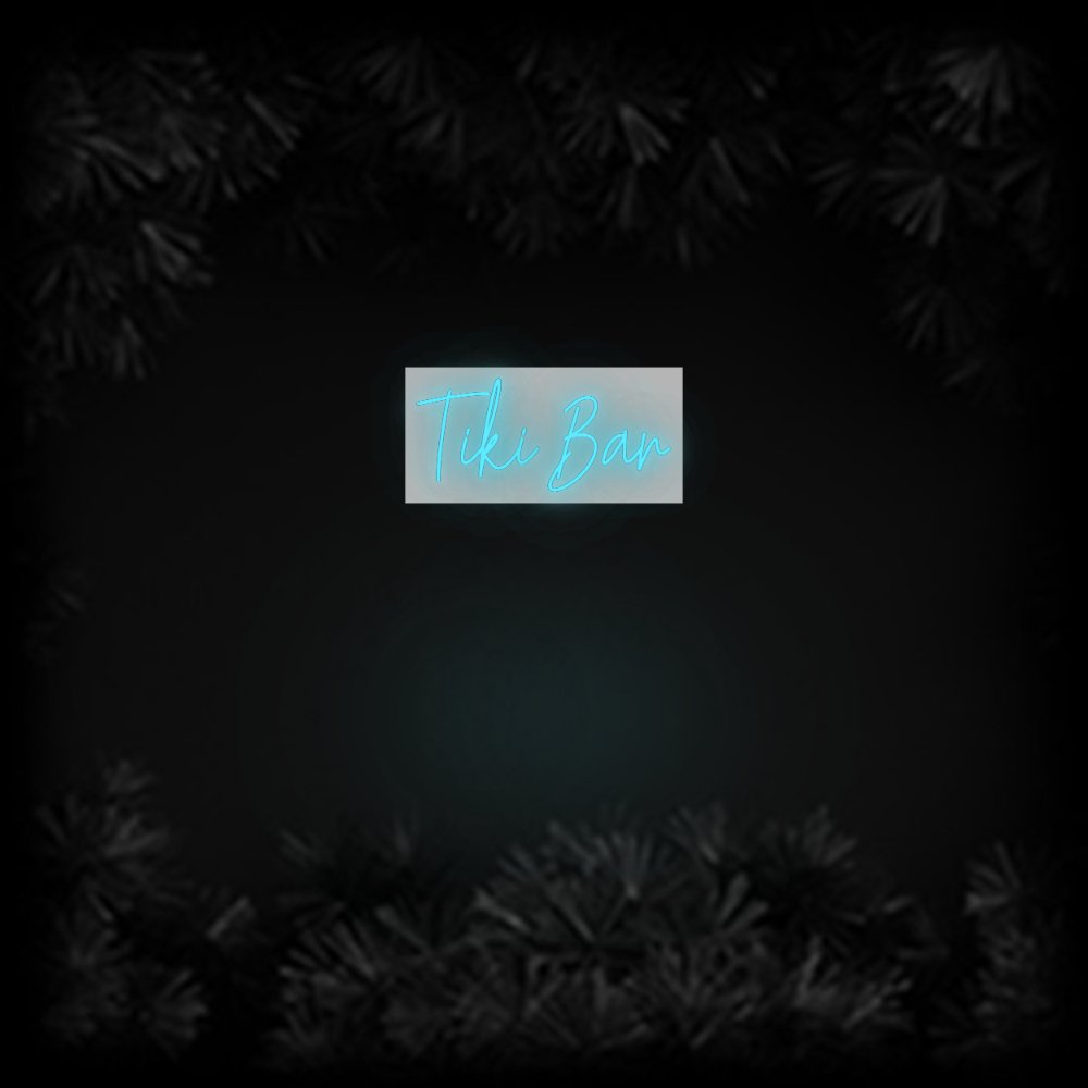 Konfiguriertes Neonschild: Tiki Bar - Official Neon - led neon schild schriftzug personalisiert