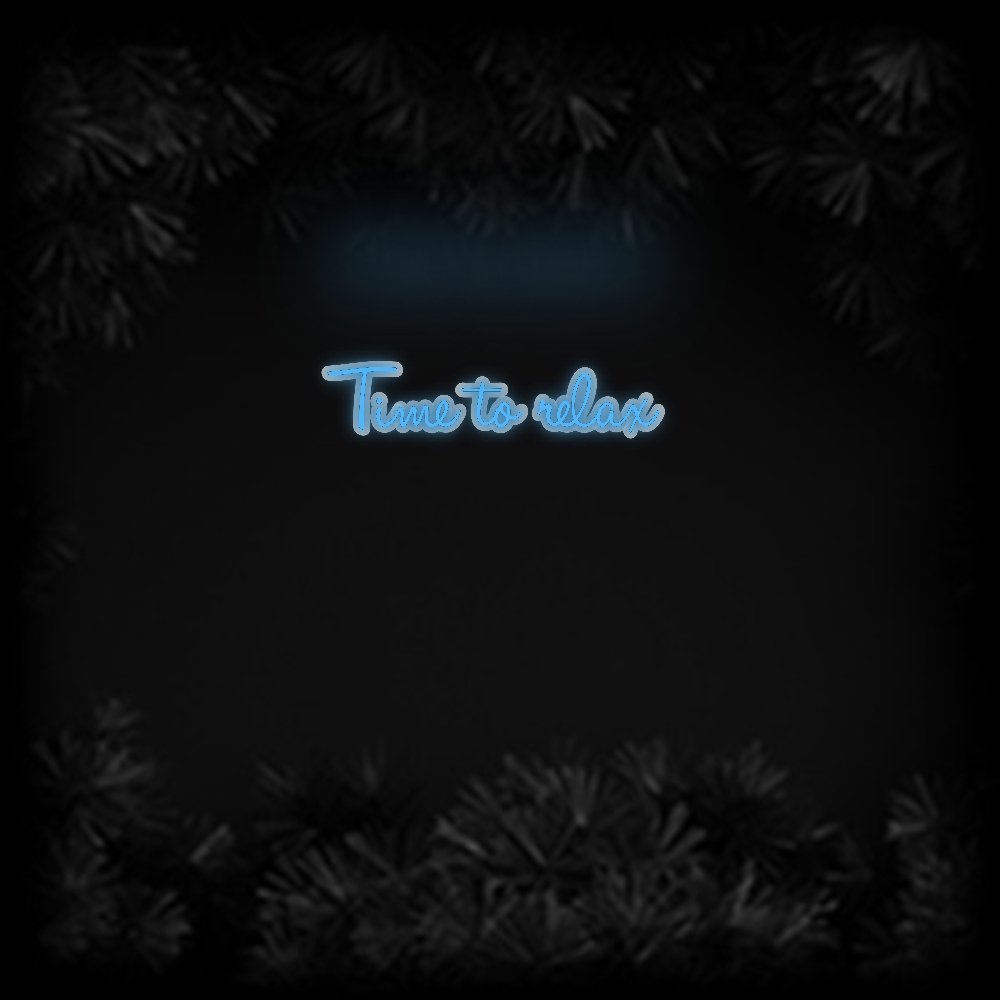 Konfiguriertes Neonschild: Time to relax - Official Neon - led neon schild schriftzug personalisiert
