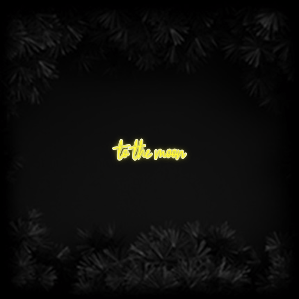 Konfiguriertes Neonschild: to the moon - Official Neon - led neon schild schriftzug personalisiert