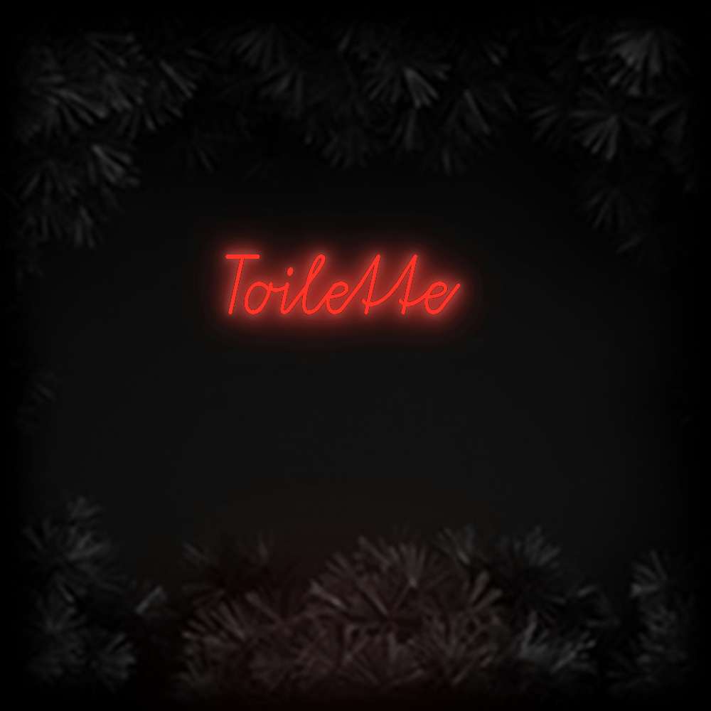 Konfiguriertes Neonschild: Toilette - Official Neon - led neon schild schriftzug personalisiert