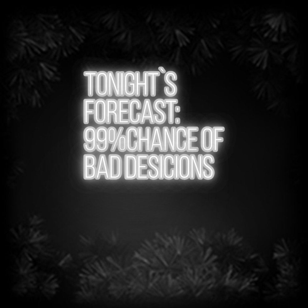 Konfiguriertes Neonschild: TONIGHT`S FO... - Official Neon - led neon schild schriftzug personalisiert