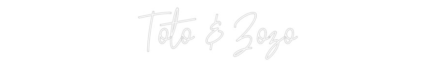 Konfiguriertes Neonschild: Toto & Zozo - Official Neon - led neon schild schriftzug personalisiert