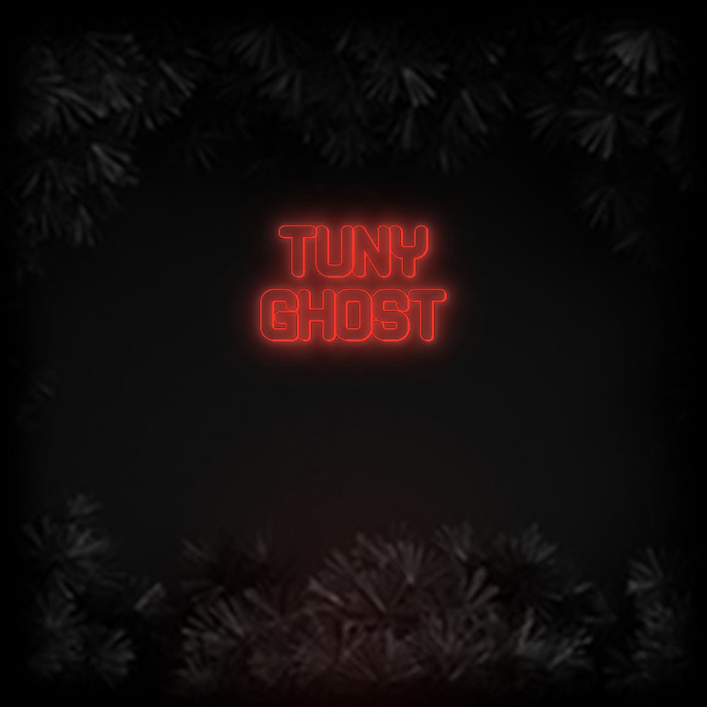 Konfiguriertes Neonschild: Tuny Ghost - Official Neon - led neon schild schriftzug personalisiert