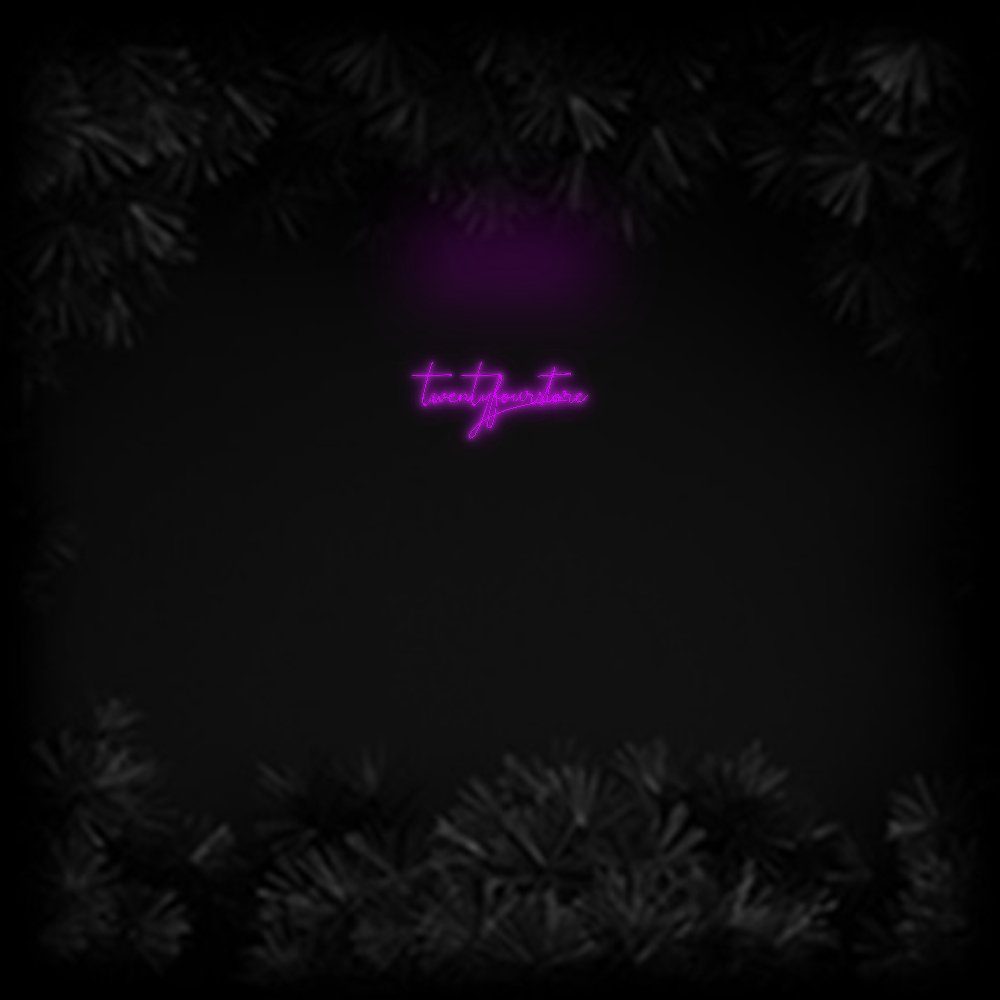 Konfiguriertes Neonschild: twentyfourstore - Official Neon - led neon schild schriftzug personalisiert