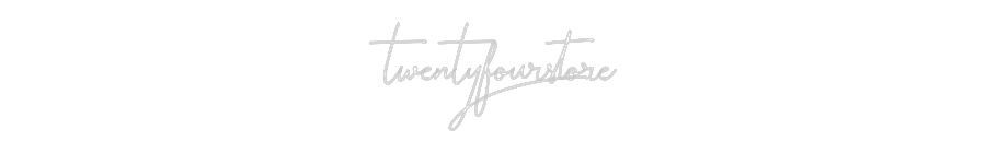 Konfiguriertes Neonschild: twentyfourstore - Official Neon - led neon schild schriftzug personalisiert