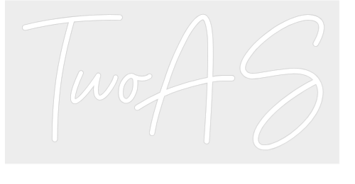 Konfiguriertes Neonschild: TwoAS - Official Neon - led neon schild schriftzug personalisiert