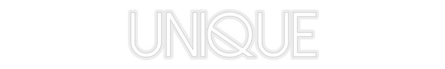 Konfiguriertes Neonschild: Unique - Official Neon - led neon schild schriftzug personalisiert