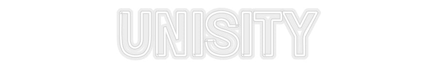 Konfiguriertes Neonschild: UNISITY - Official Neon - led neon schild schriftzug personalisiert
