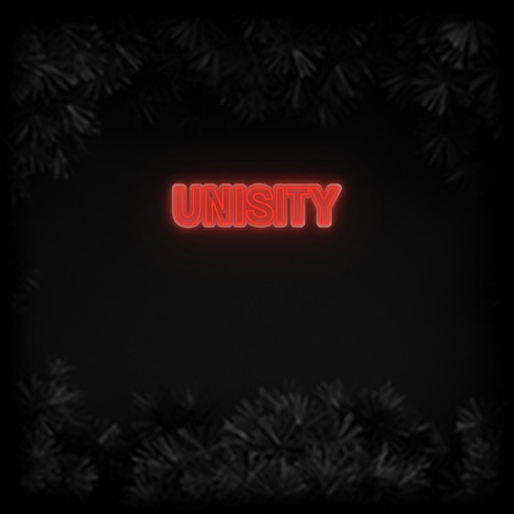 Konfiguriertes Neonschild: UNISITY - Official Neon - led neon schild schriftzug personalisiert