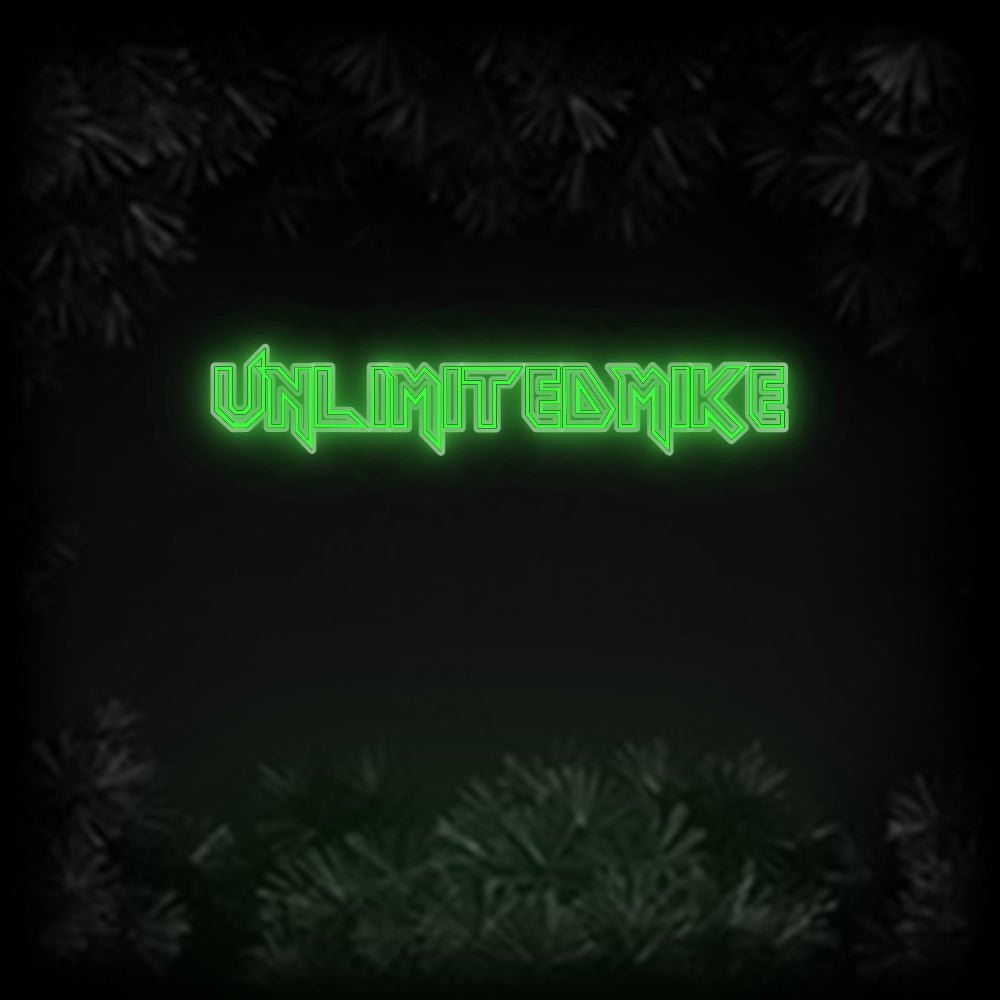 Konfiguriertes Neonschild: UnlimitedMike - Official Neon - led neon schild schriftzug personalisiert