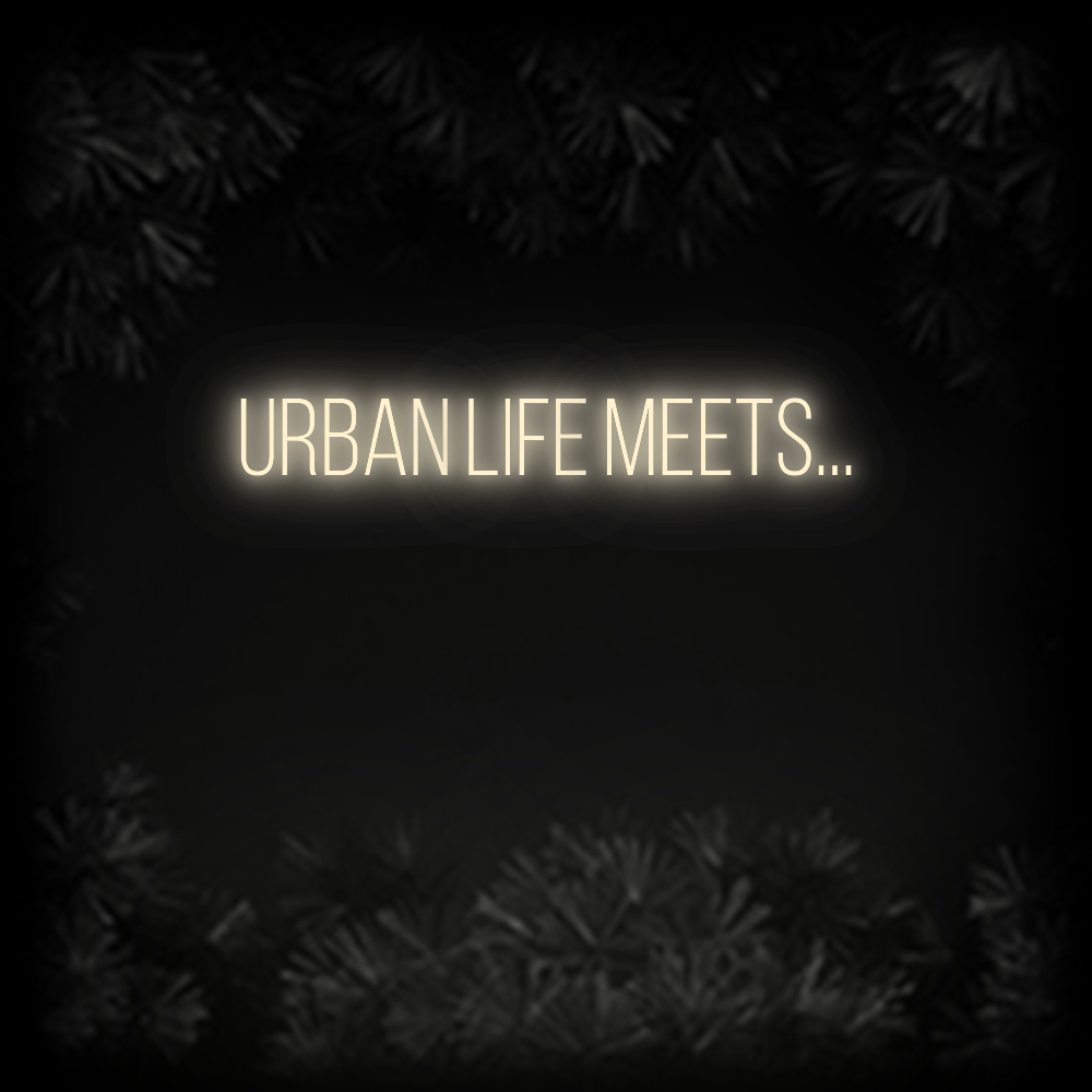 Konfiguriertes Neonschild: URBAN LIFE me... - Official Neon - led neon schild schriftzug personalisiert