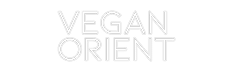 Konfiguriertes Neonschild: vegan orient - Official Neon - led neon schild schriftzug personalisiert