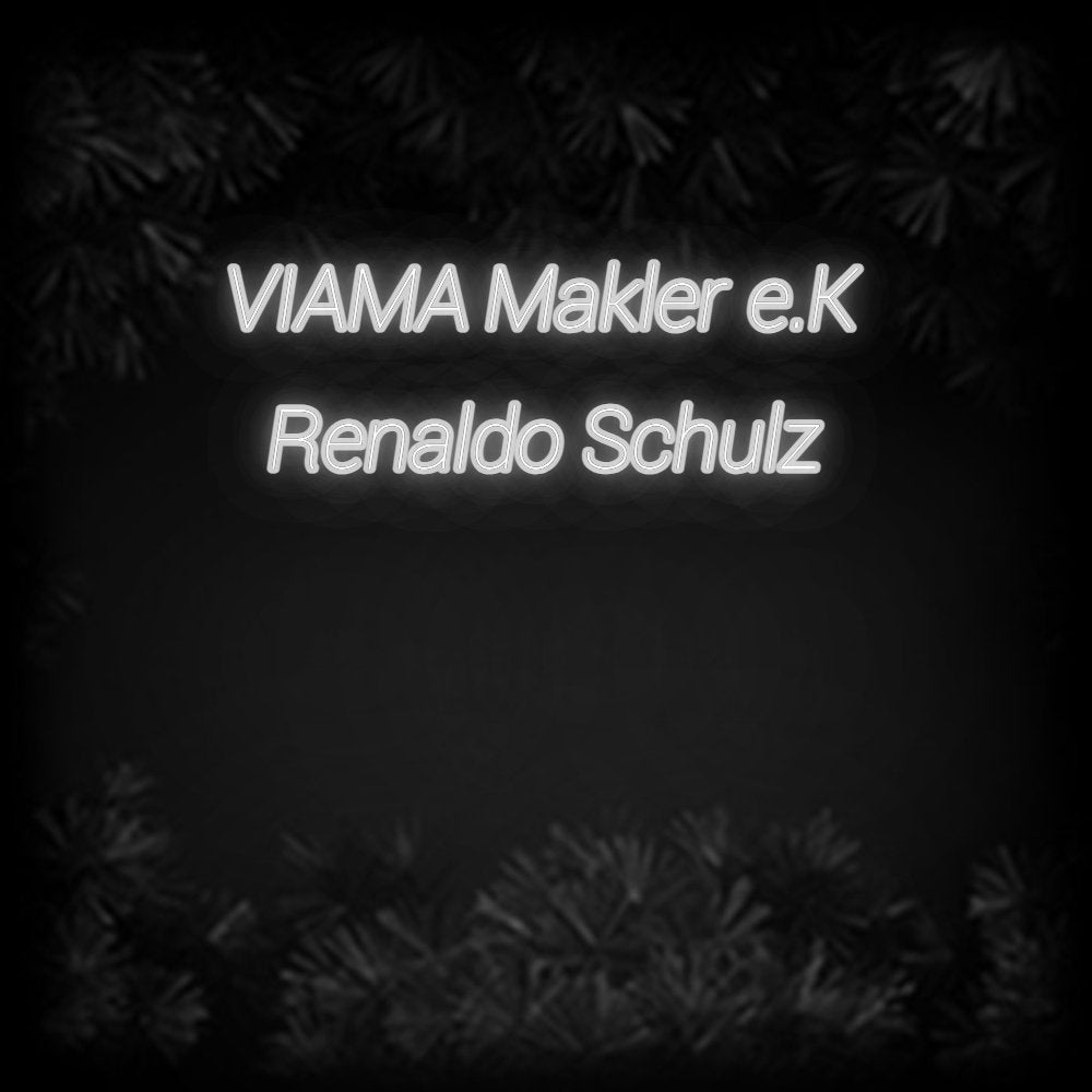 Konfiguriertes Neonschild: VIAMA Makler ... - Official Neon - led neon schild schriftzug personalisiert