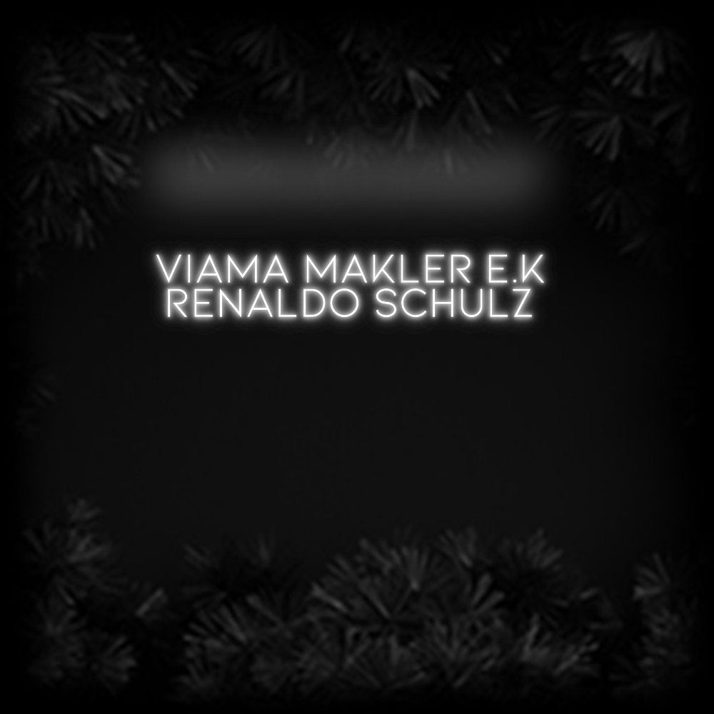Konfiguriertes Neonschild: VIAMA Makler ... - Official Neon - led neon schild schriftzug personalisiert