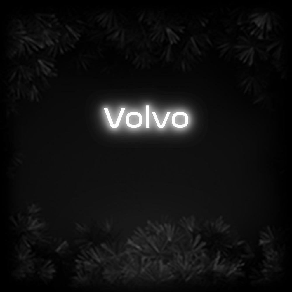 Konfiguriertes Neonschild: Volvo - Official Neon - led neon schild schriftzug personalisiert