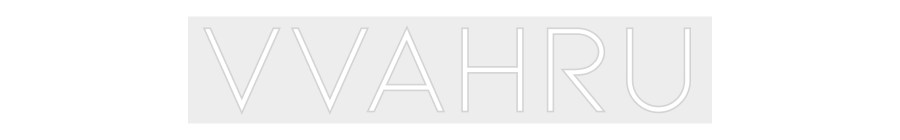 Konfiguriertes Neonschild: VVAHRU - Official Neon - led neon schild schriftzug personalisiert