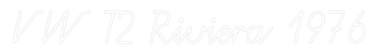 Konfiguriertes Neonschild: VW T2 Riviera 1... - Official Neon - led neon schild schriftzug personalisiert