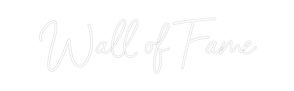 Konfiguriertes Neonschild: Wall of Fame - Official Neon - led neon schild schriftzug personalisiert