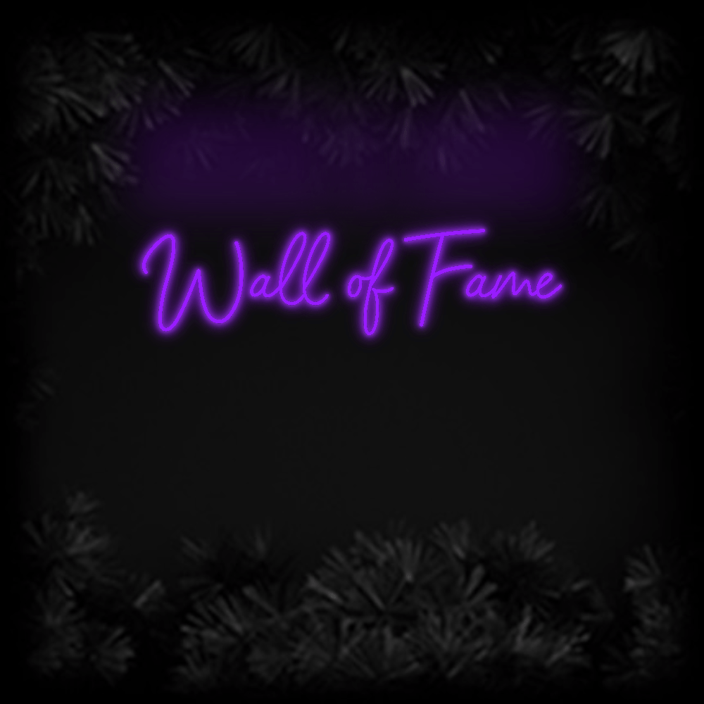 Konfiguriertes Neonschild: Wall of Fame - Official Neon - led neon schild schriftzug personalisiert